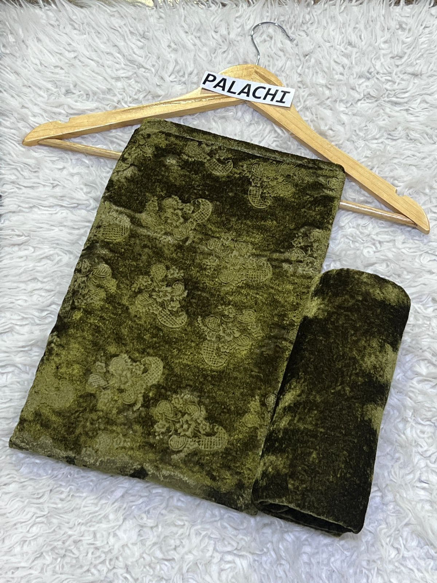 KOREAN VELVET 2PC KV-06 ( Mongia Green )