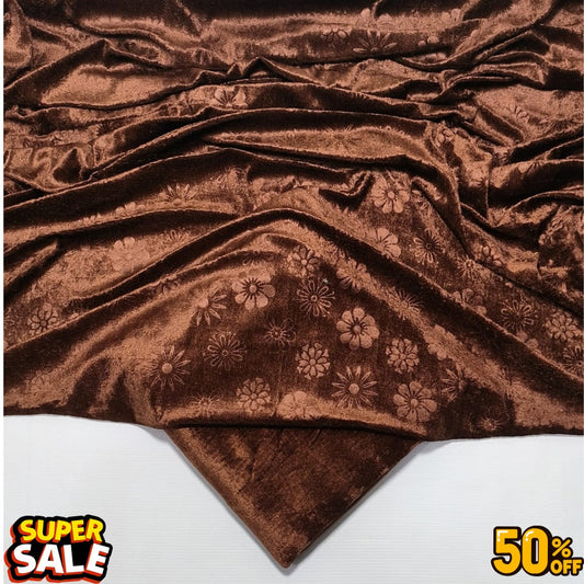 KOREAN VELVET 2PC KV-15 ( Brown )